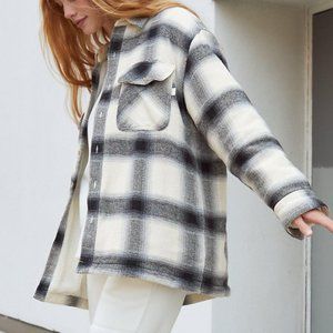 Aritzia Plaid Flannel Prospect Shirt Jacket